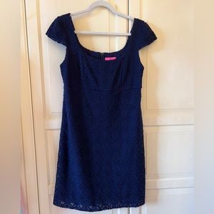 Lilly Pulitzer Navy Blue Lace Dress